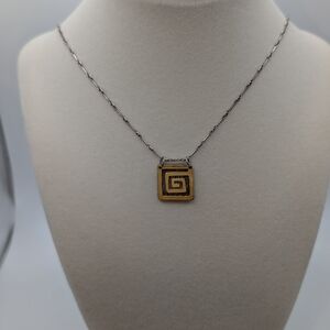 Unique Artisan Silver Pendant Necklace